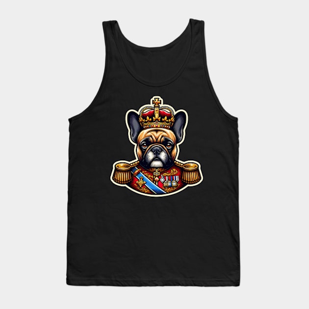King Queen French bulldog Tank Top by k9-tee